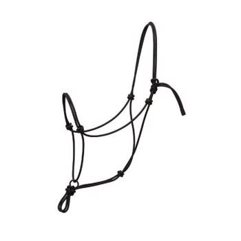 Weaver Silvertip Transition Rope Halter with Sliding Ring - Black